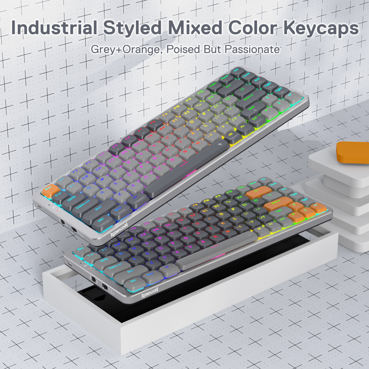 REDRAGON MECHANICAL AZURE Wireless Gaming Keyboard 4