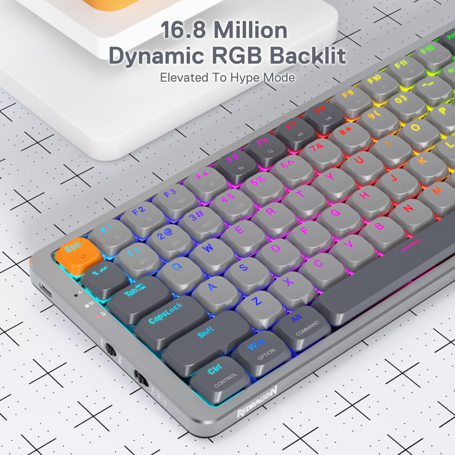 REDRAGON MECHANICAL AZURE Wireless Gaming Keyboard 5