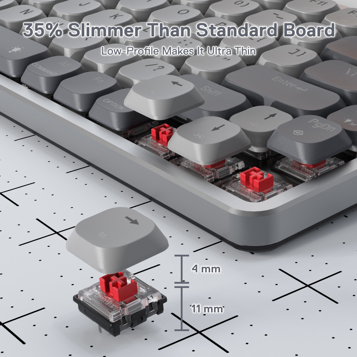 REDRAGON MECHANICAL AZURE Wireless Gaming Keyboard 6