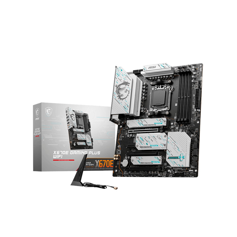 MSI X670E GAMING PLUS WIFI AMD AM5 ATX Gaming Motherboard - Syntech