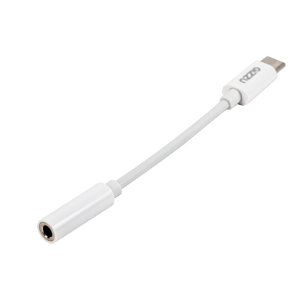 Gizzu USB Type-C to 3.5mm AUX Audio Adapter - White - Syntech
