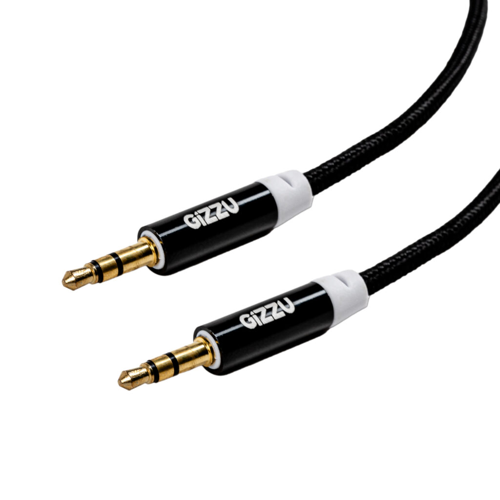 Gizzu 3.5mm AUX Cable 2m - Black - Image 4