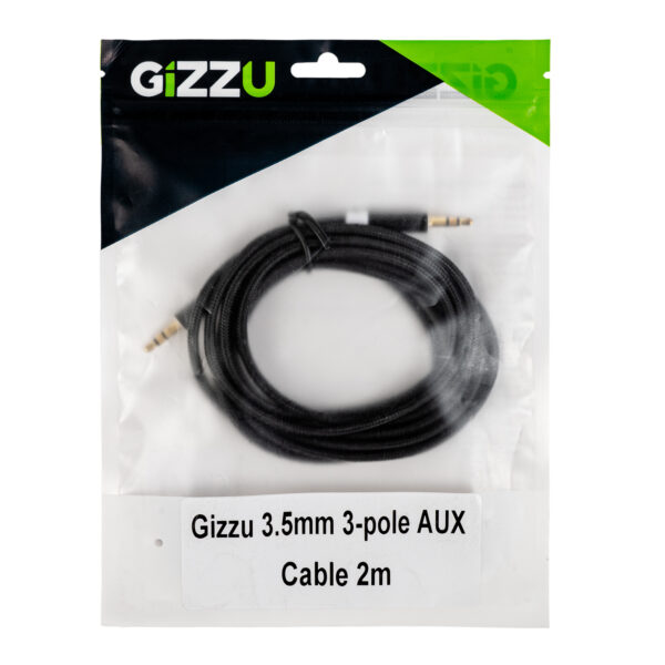 Gizzu 3.5mm AUX Cable 2m - Black - Syntech