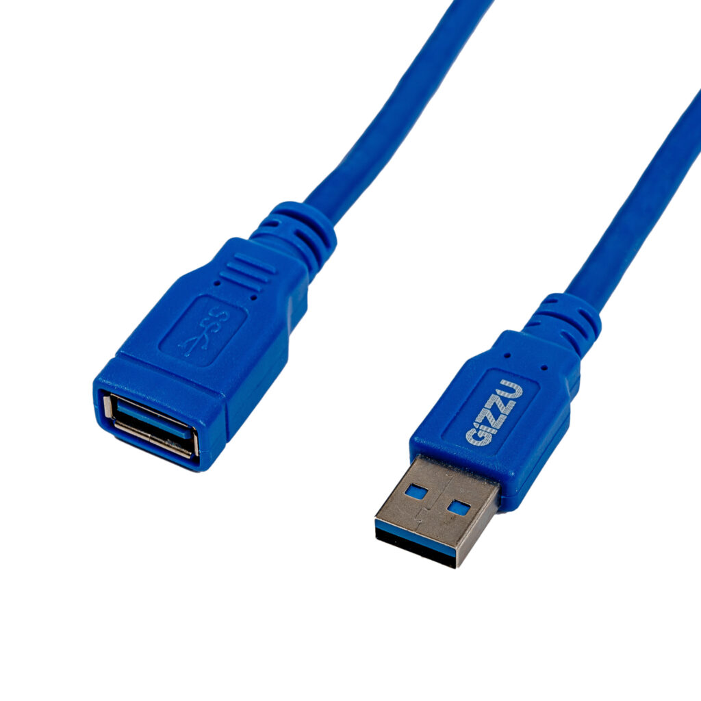Gizzu USB 3.0 Extension Cable 5m - Blue - Image 2