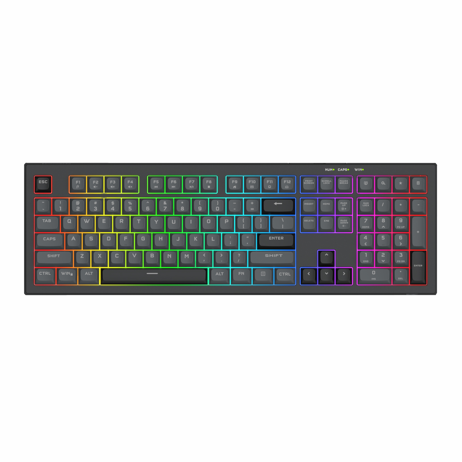 Redragon CRUX Membrane Gaming Keyboard - Black
