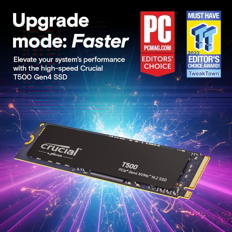 Crucial T500 4TB M.2 NVMe Gen4 NAND SSD - Syntech