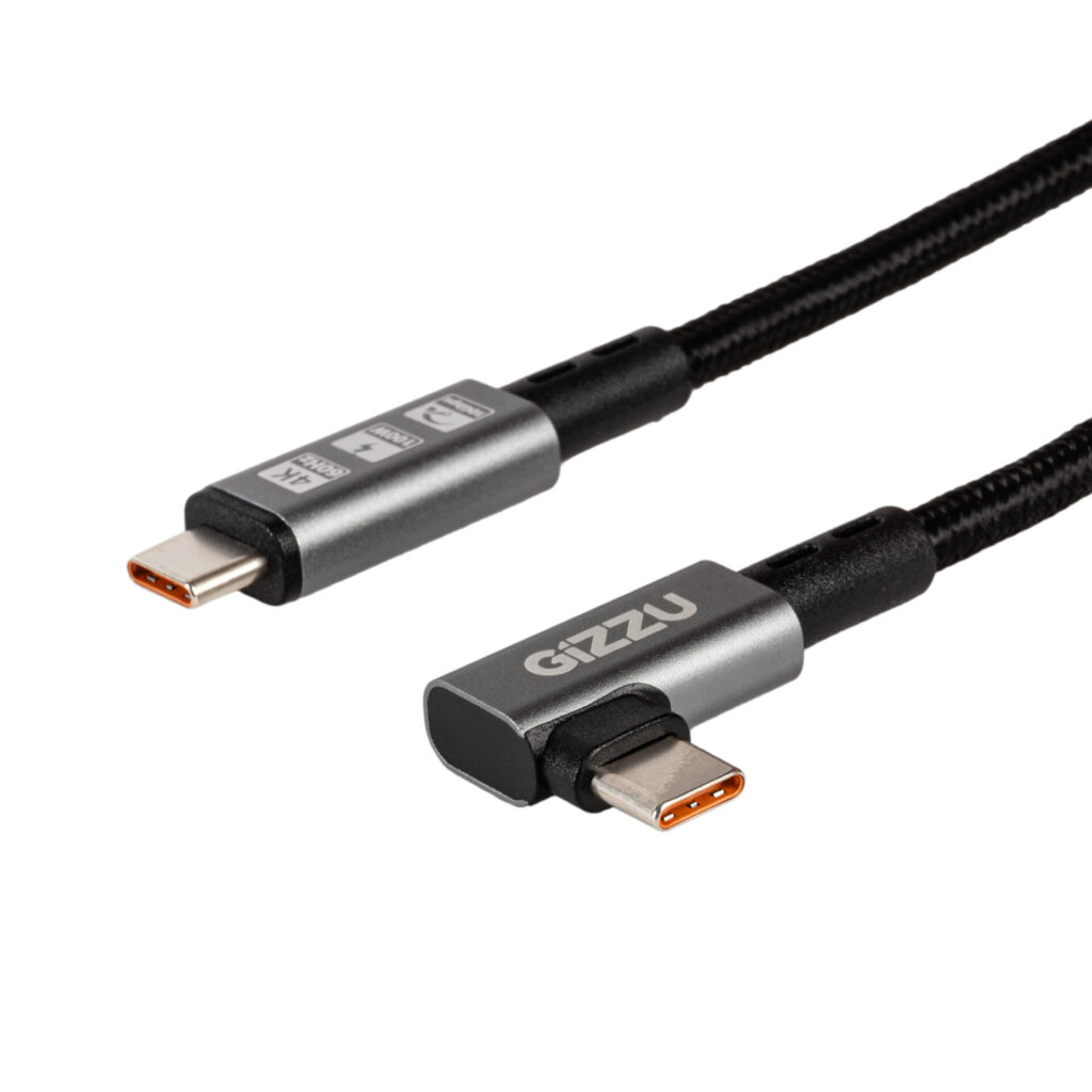 Gizzu 100W 10Gbps Type-C Angled 1m Cable - Image 2