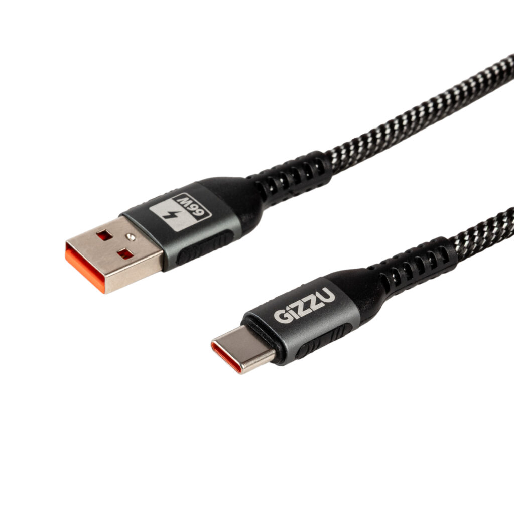 GIZZU 66W 480Mbps USB to Type-C 2m Cable - Image 3