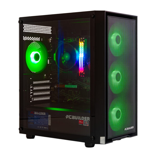 ゲーミングPC（WIN11 PRO,RYZEN5 8400F,RTX4060ti,DDR5 5600 32GB,m.2 GEN4 SSD,WIFI6） PCBuilder Ryzen 5 5600GT DEFENDER Windows 11 Gaming PC - Syntech