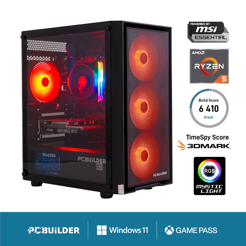 PCBuilder Ryzen 5 5500 SCOUT Windows 11 Gaming PC - Image 10