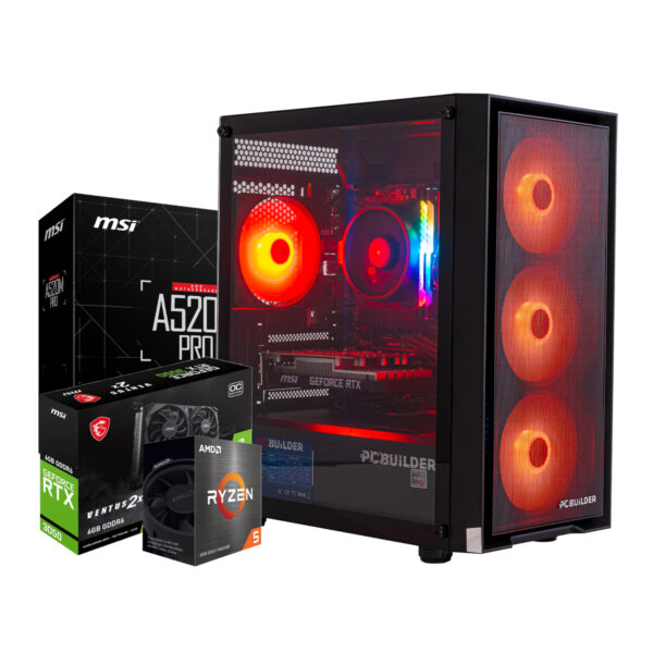 PCBuilder Ryzen 5 5500 SCOUT Windows 11 Gaming PC - Syntech