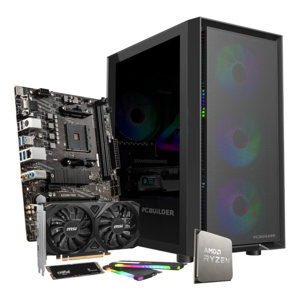 PCBuilder Ryzen 5 5500 SCOUT Windows 11 Gaming PC - Syntech