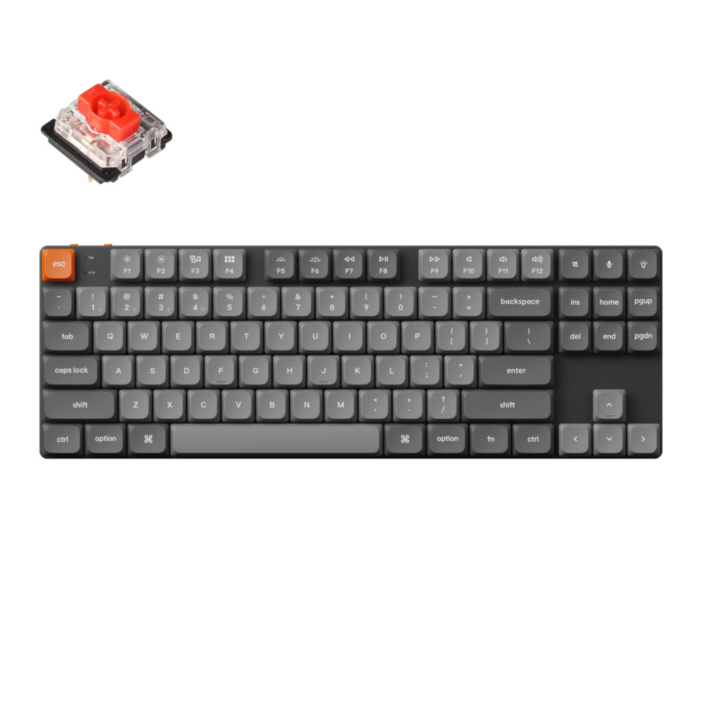 Keychron K1 Max QMK/VIA 80% Wireless Custom Mechanical Keyboard | RED Switches - Image 5