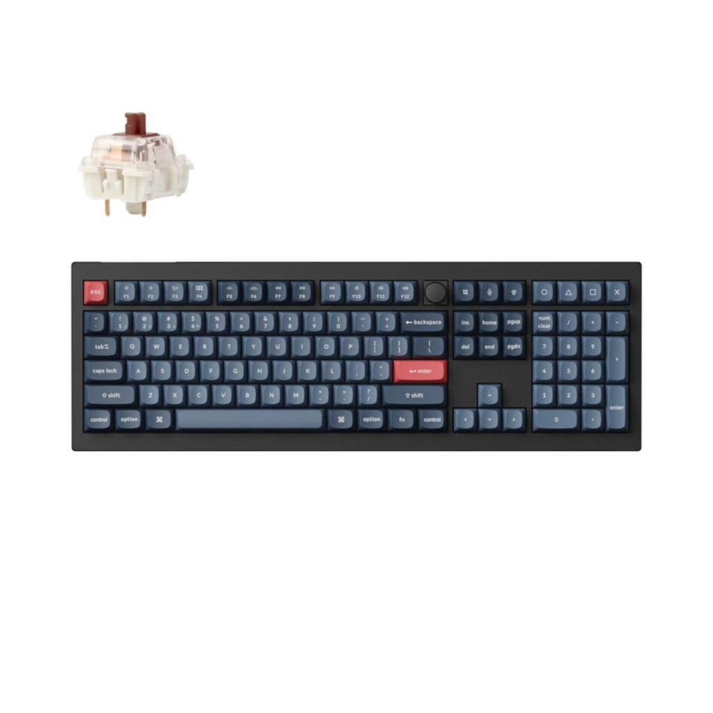 Keychron V6 Max Wireless Custom Keyboard - BROWN Switch - Image 5