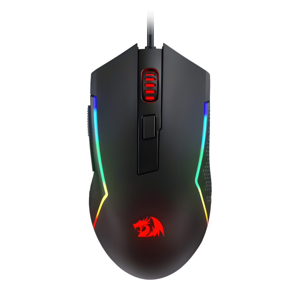 Redragon M616 TRIDENT 10000DPI RGB Gaming Mouse - Black - Image 3