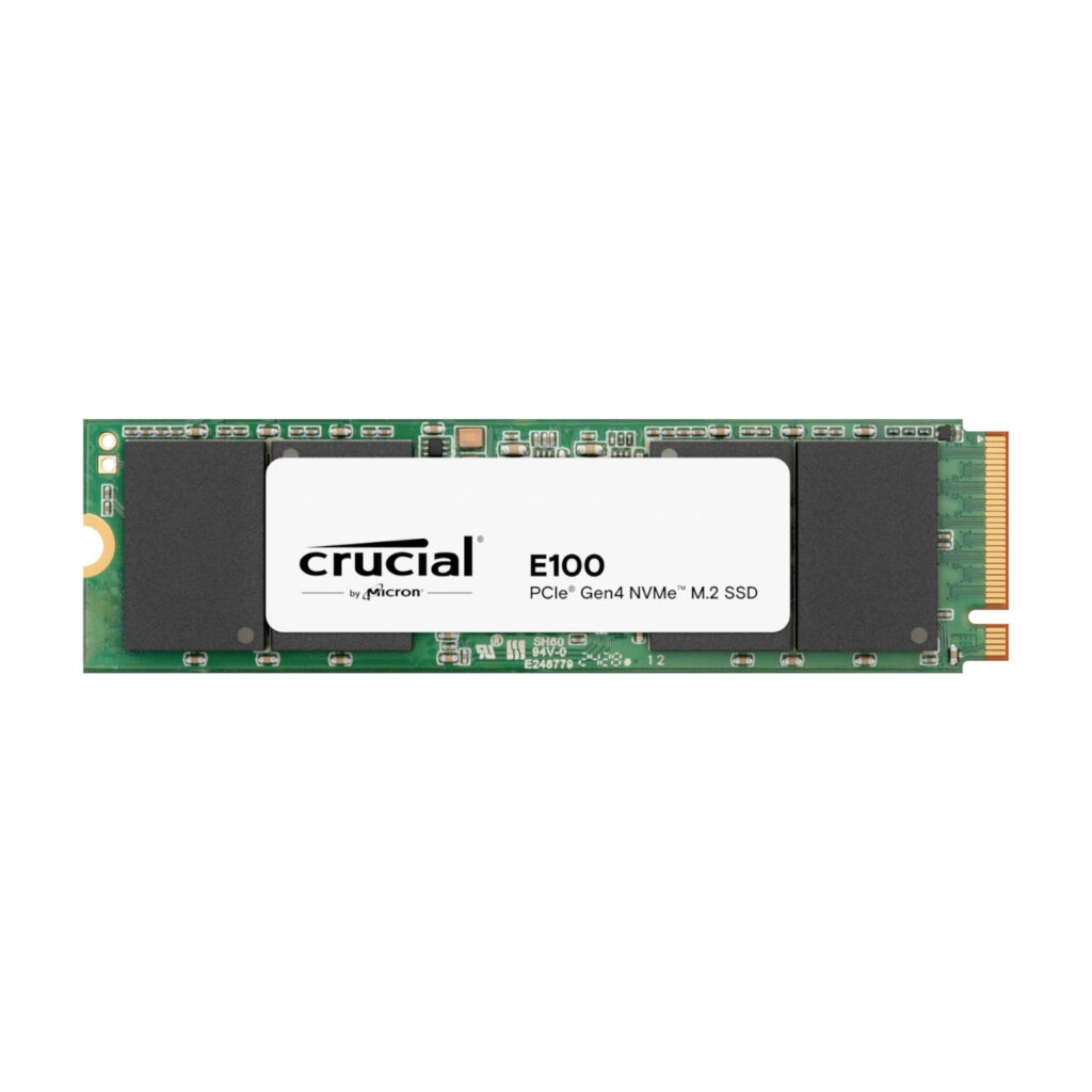 Crucial E100 480GB PCIe Gen4 2280 NVMe M.2 SSD - Image 1