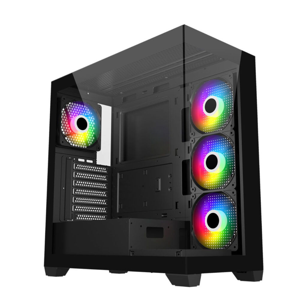 FSP M340 ARGB ATX Gaming Chassis - Black - Image 2