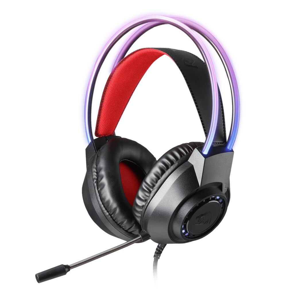 Redragon SCREAM Over-Ear RGB Gaming Headset - Black - Image 3