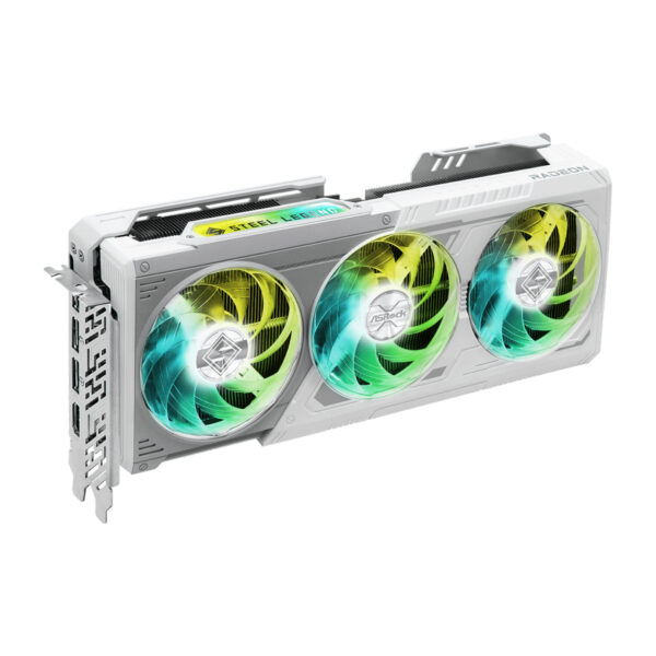 Radeon RX 9070 XT steel legend 16GB ホワイト ASRock AMD Radeon RX 9070 XT Steel Legend 16GB Graphics Card - Syntech