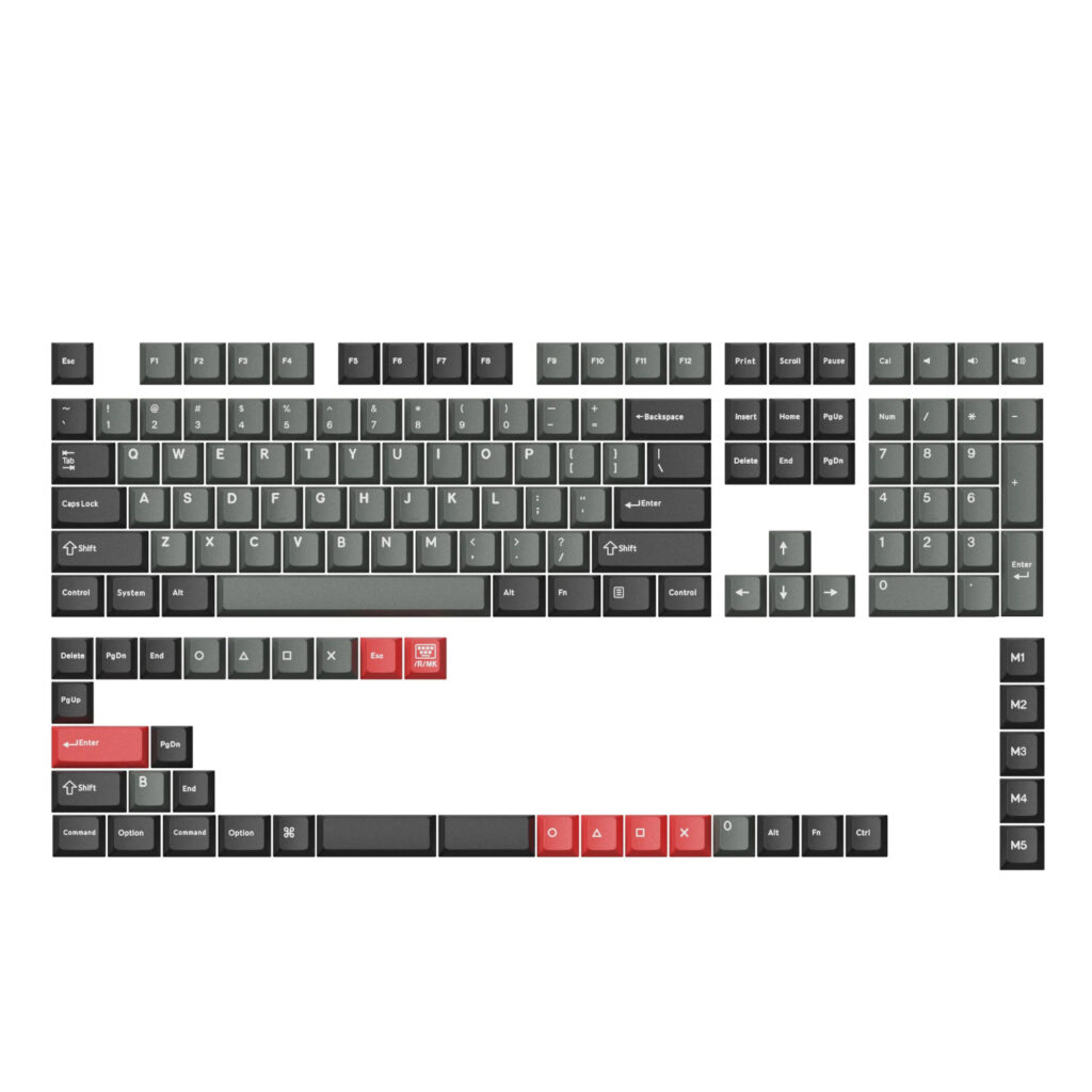 Keychron Cherry Profile Dolch Red PBT Full Keycap Set - Image 4
