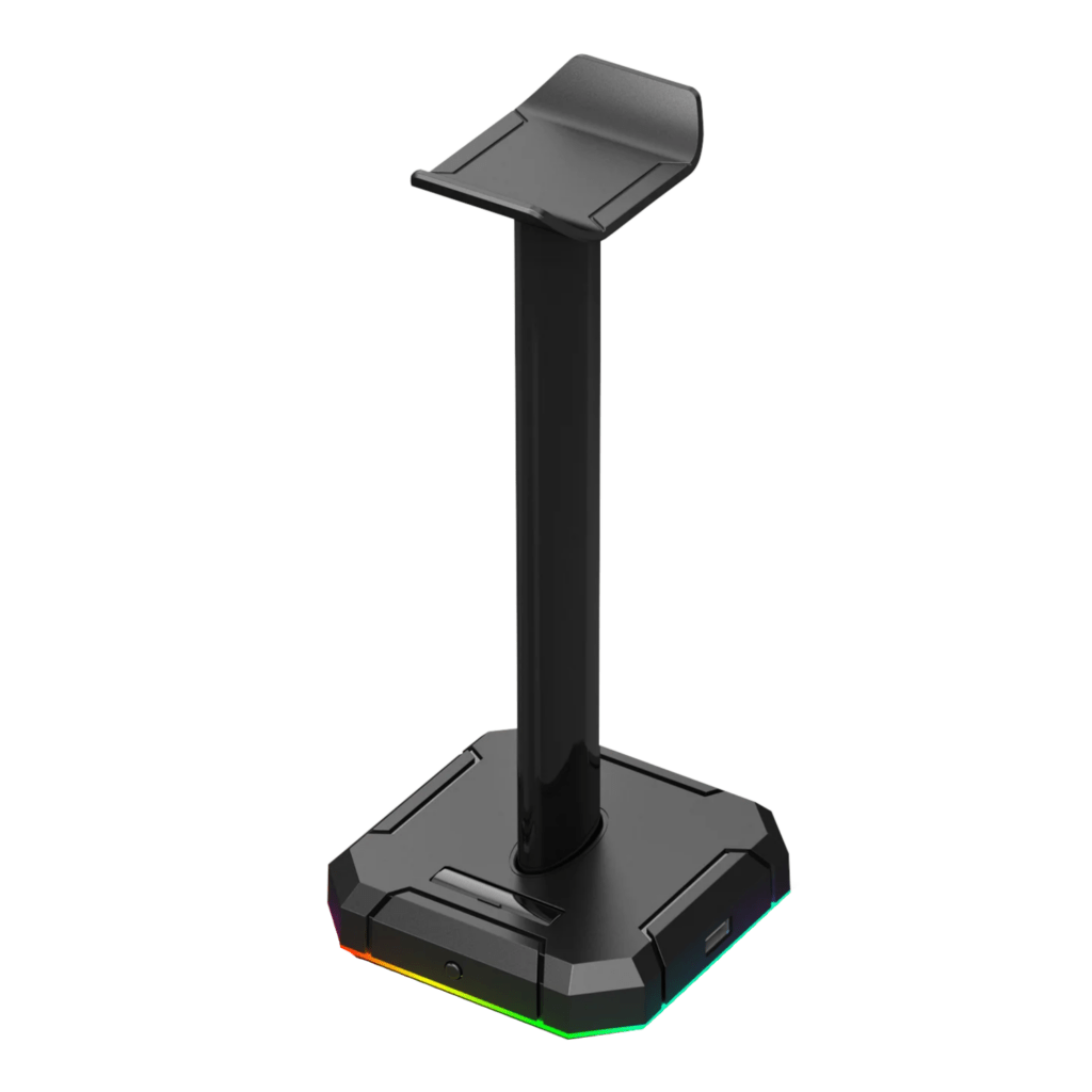 Redragon HA300 Scepter Pro RGB Headset Stand with USB Hub (4 x USB 2.0, RGB Lighting) - Image 1