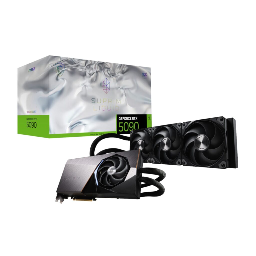 MSI GeForce RTX 5090 SUPRIM LIQUID SOC 32GB Graphics Card - Image 2
