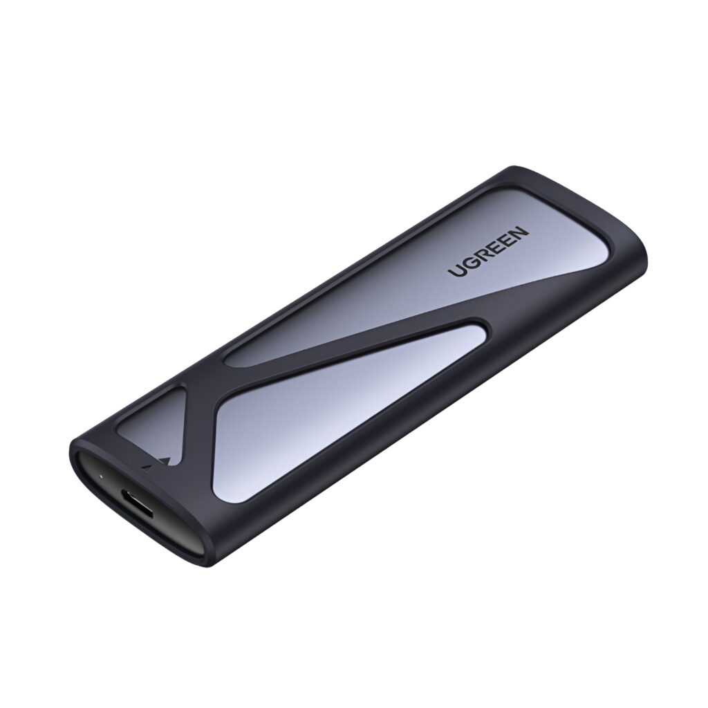 UGREEN CM400-90264 M.2 NVME/SATA SSD Enclosure (10Gbps) - Silver - Image 1