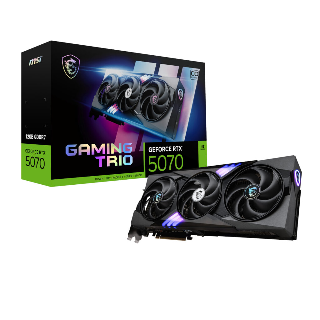 MSI GeForce RTX 5070 GAMING TRIO OC 12GB Graphics Card – Black - Image 5
