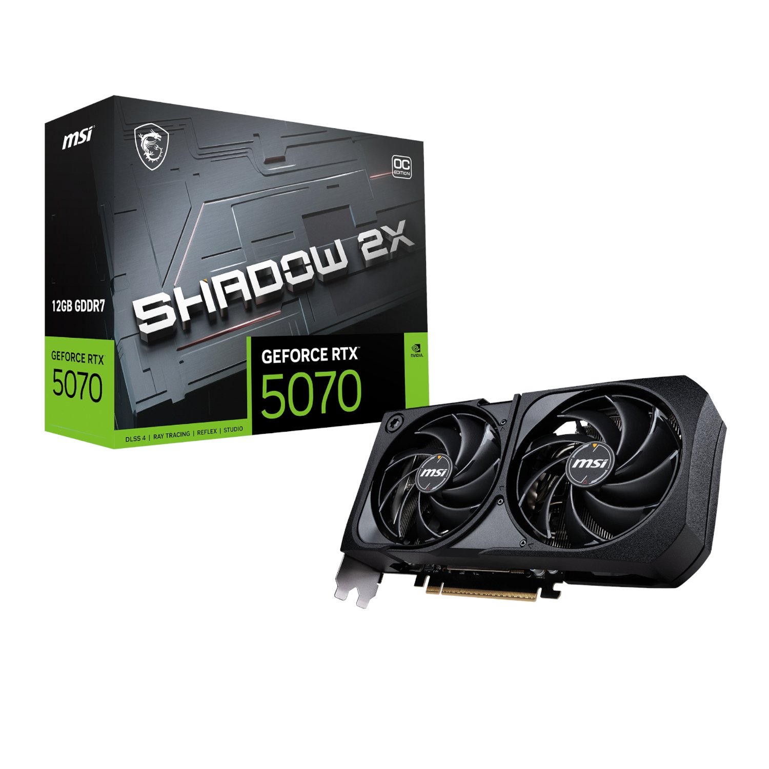 MSI GeForce RTX 5070 SHADOW 2X OC 12GB Graphics Card – Syntech