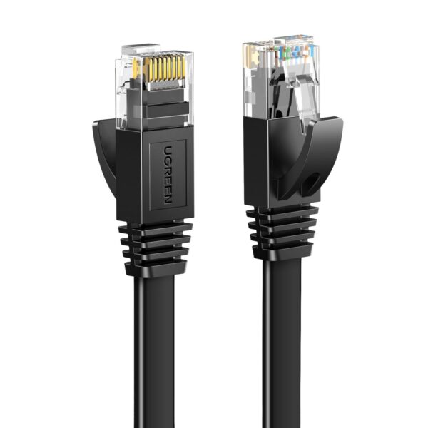 UGREEN NW102 Cat6 U/UTP Flat Ethernet Cable 10m - Black - Syntech