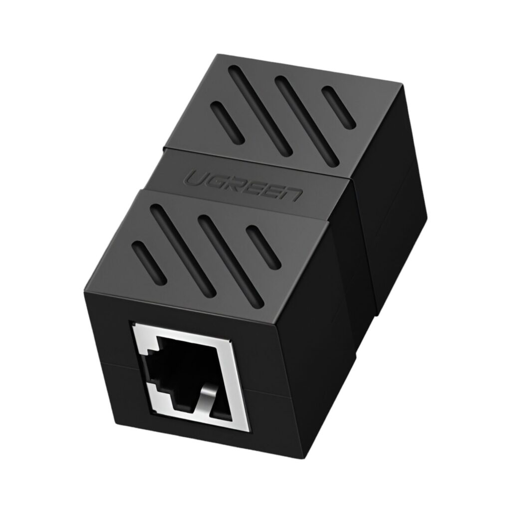 UGREEN RJ45 1Gbps Ethernet Cable Extender Adapter - Black - Image 1