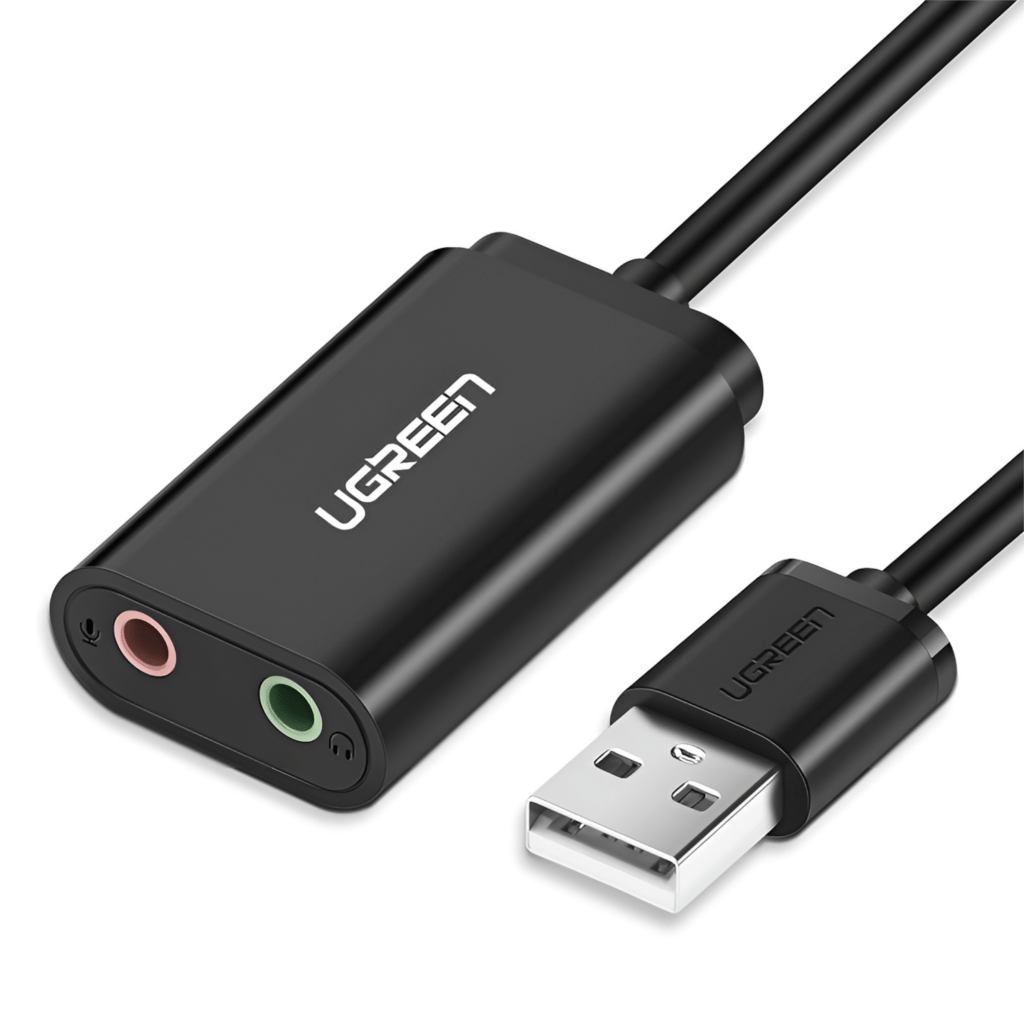 UGREEN USB to 3.5mm External Stereo Sound Adapter - Black - Image 5