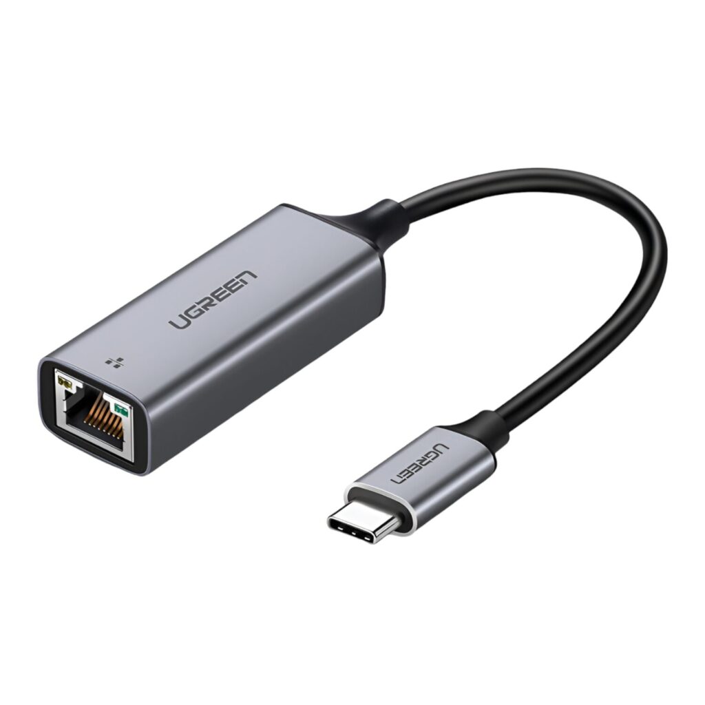 UGREEN CM199-50737 Type-C to Gigabit Ethernet Adapter - Silver - Image 1