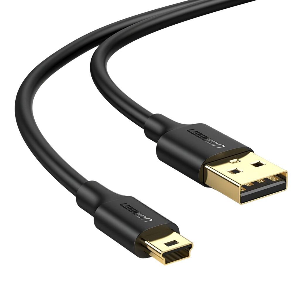 UGREEN US132 USB to Mini USB 2.0, 450Mbps SuperSpeed Cable - 1m - Image 1