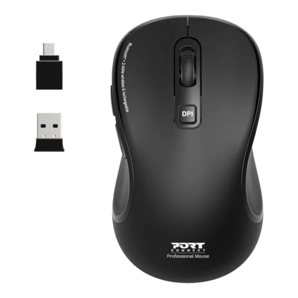 Port Connect Essential Bluetooth Wireless Rechargeable Mouse - Image 6