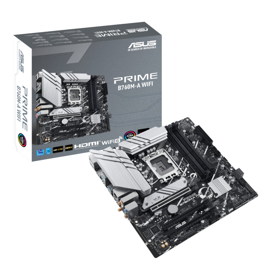 Asus PRIME B760M-A WIFI Intel LGA1700 M-ATX Motherboard - Image 1