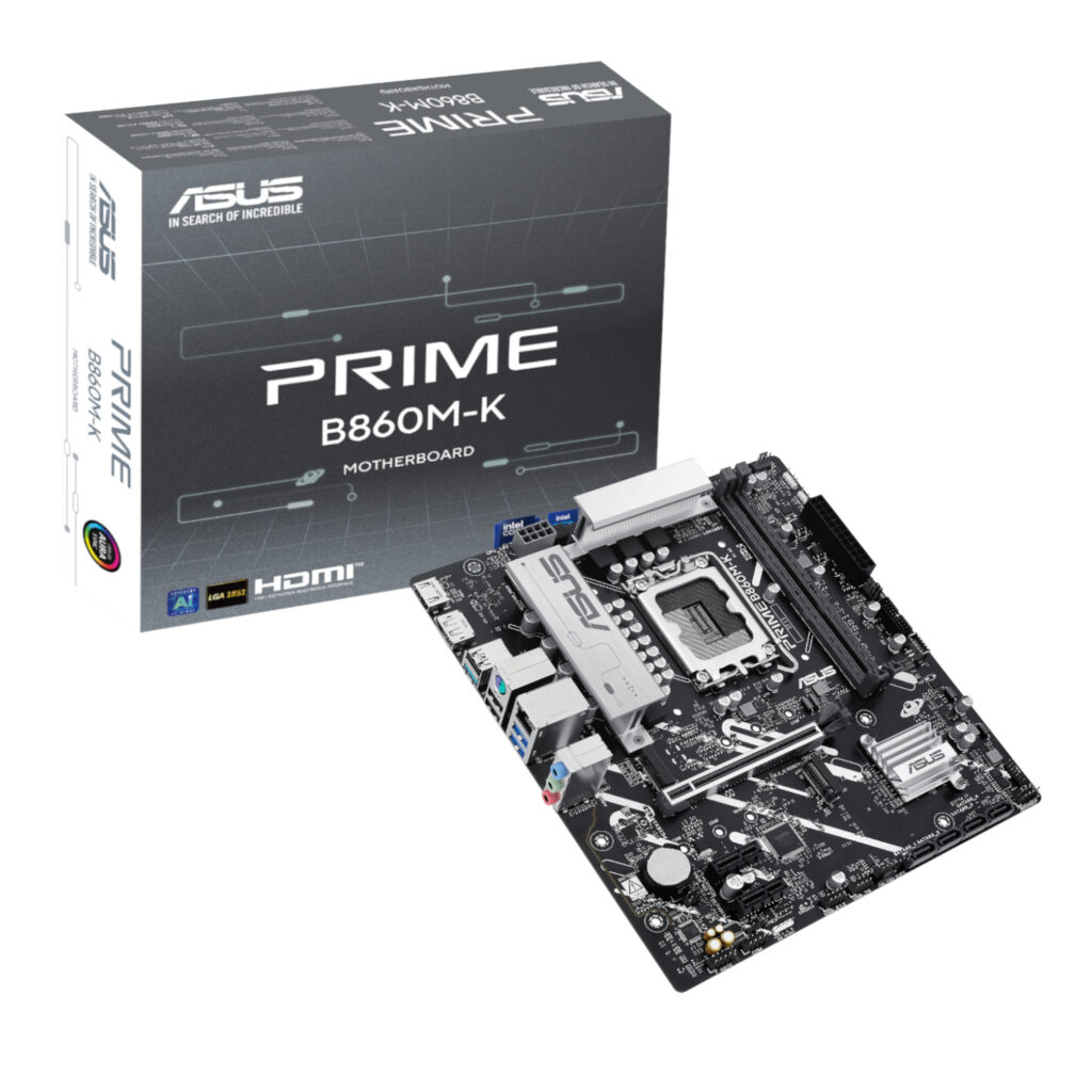 Asus PRIME B860M-K Intel LGA1851 M-ATX Motherboard - Image 1