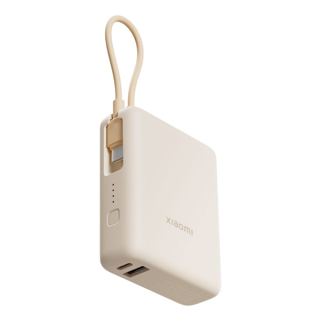 Xiaomi 33W Power Bank 10000 (Integrated Cable) - Tan - Image 6
