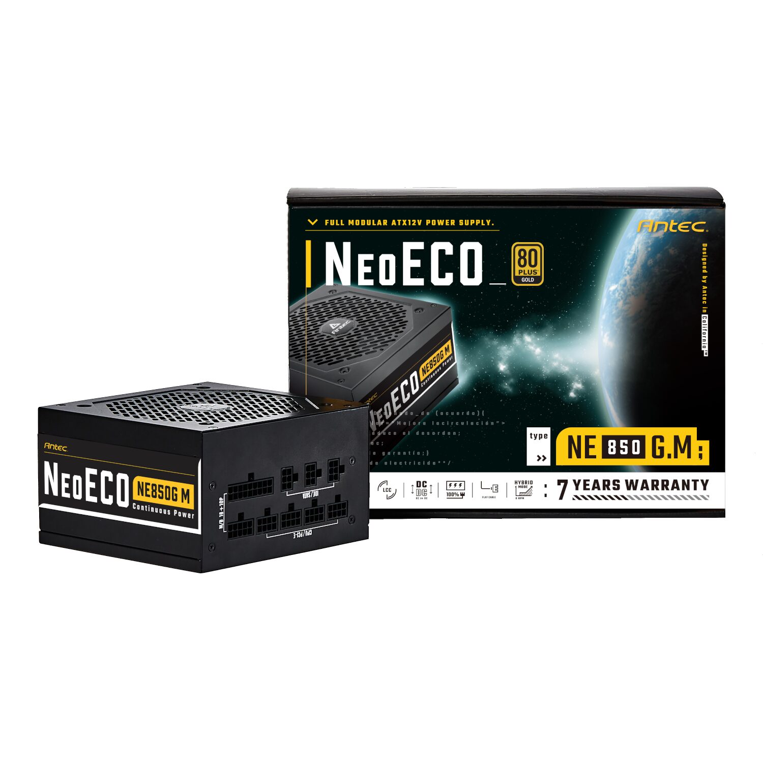 NeoECO Gold NE850G M ブラック　80 Plus Gold Antec NE850G M NeoECO Gold modular - 製品詳細 | パソコンSHOP