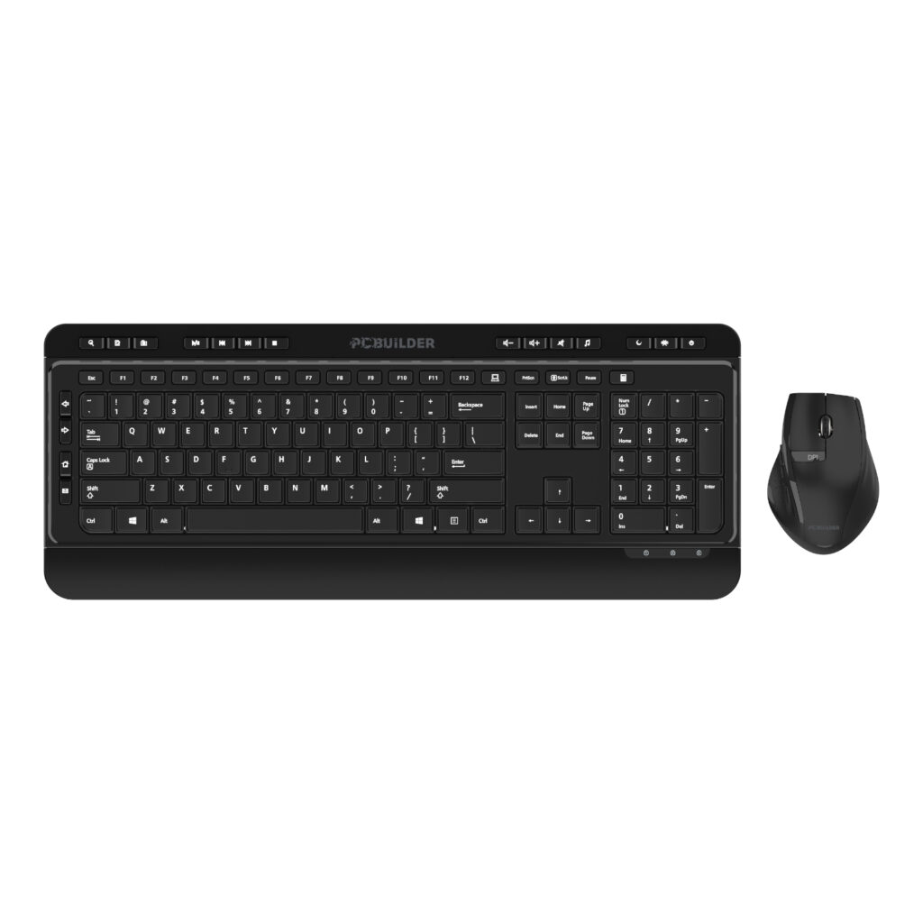 PCBuilder ALPHA Silent Wireless Keyboard and Mouse Combo - Image 3
