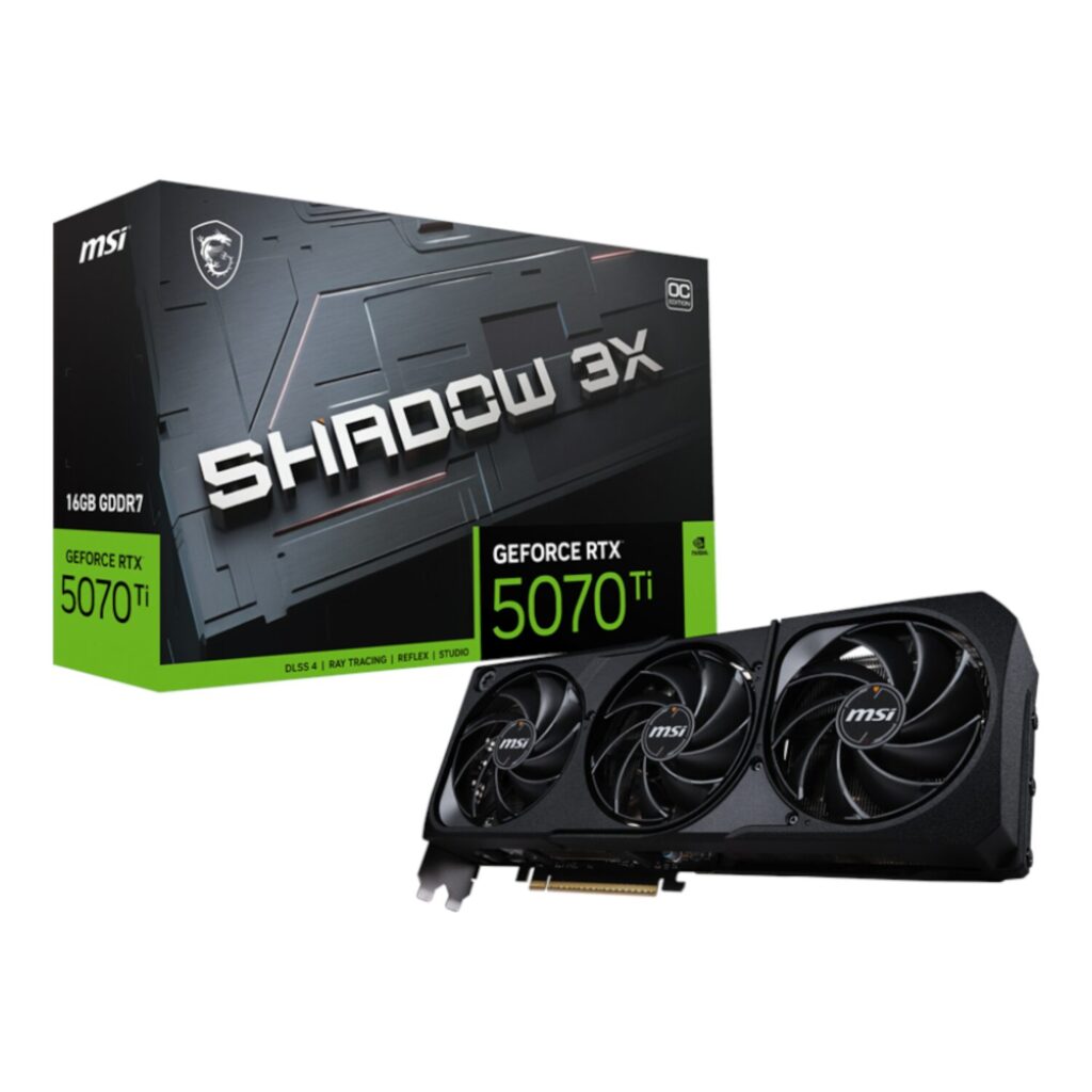 MSI GeForce RTX 5070 Ti 16GB GDDR7 SHADOW 3X OC Graphics Card - Image 4