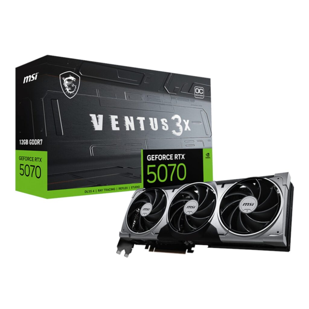 MSI GeForce RTX 5070 12GB VENTUS 3X OC Graphics Card - PCIe 5.0 - Image 2