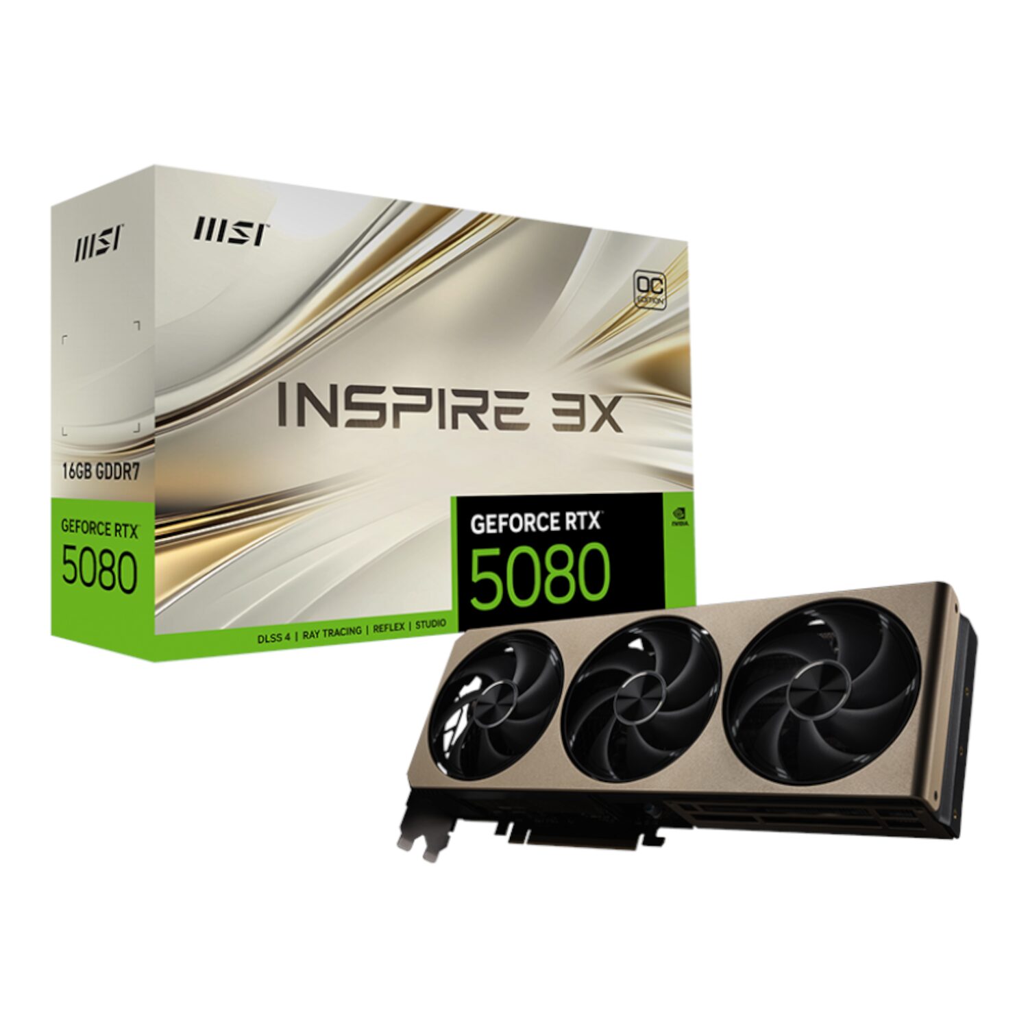 MSI GeForce RTX 5080 16GB INSPIRE 3X OC Graphics Card – Syntech
