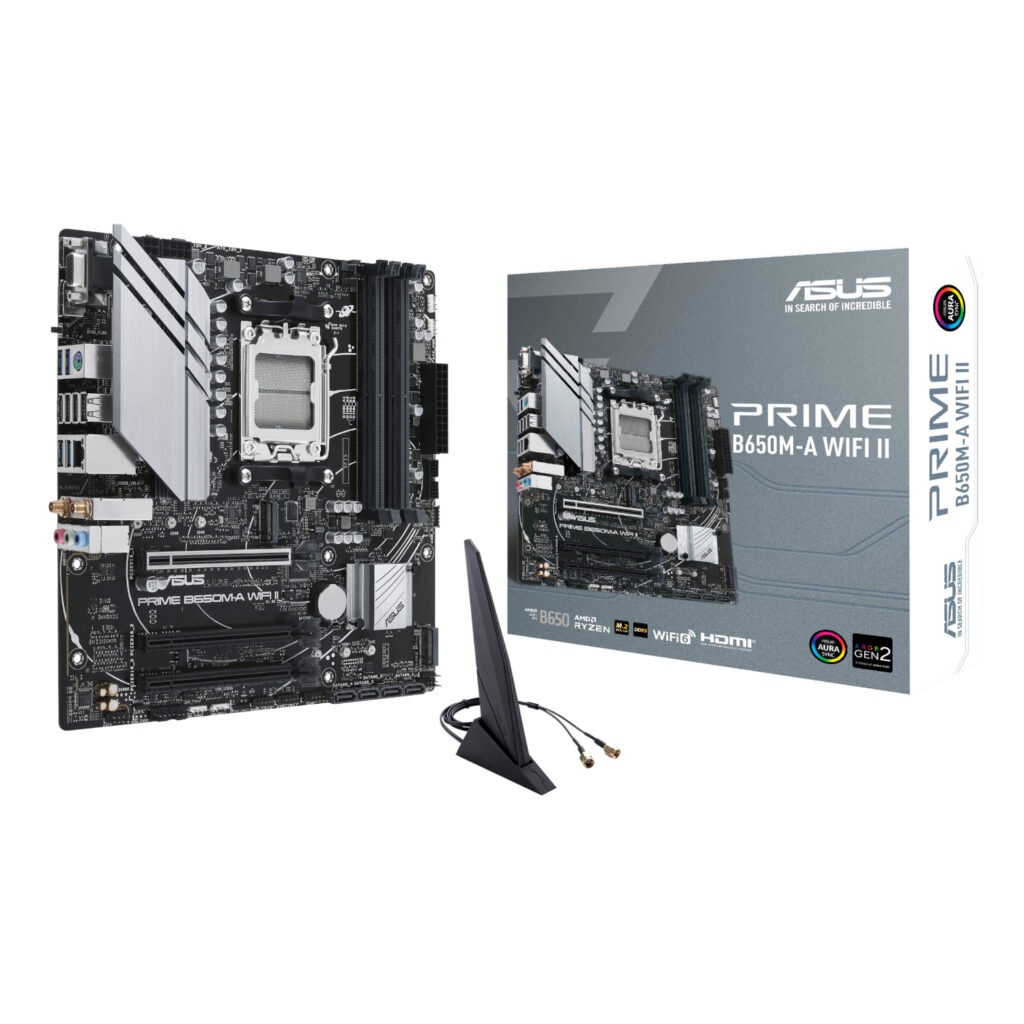 Asus PRIME B650M-A WIFI II M-ATX Gaming Motherboard - Image 1