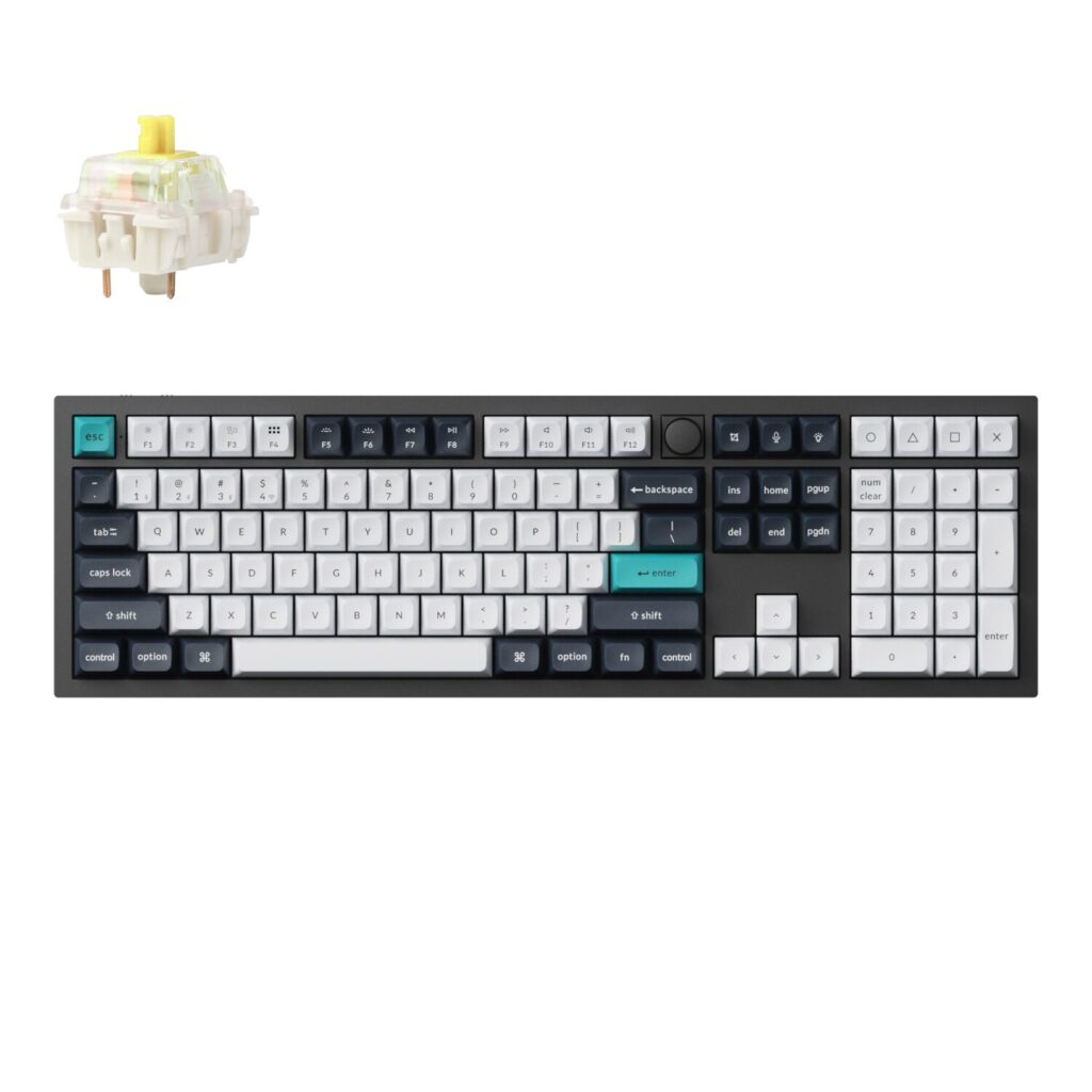 Keychron Q6 Max QMK/VIA Wireless Mechanical Keyboard (Full-Size, Gateron Jupiter Banana) - Image 4