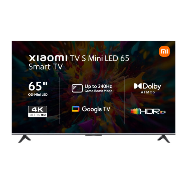 Xiaomi S 65" Mini LED 4K Smart TV (HDR10+, Google TV, Dolby Atmos, 144Hz)