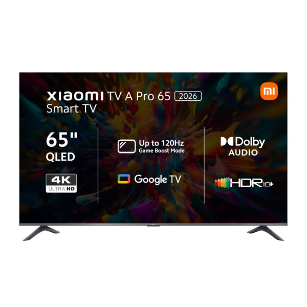 Xiaomi A Pro 65" QLED 4K Smart TV (HDR10+, Google TV, Dolby Audio, 60Hz)