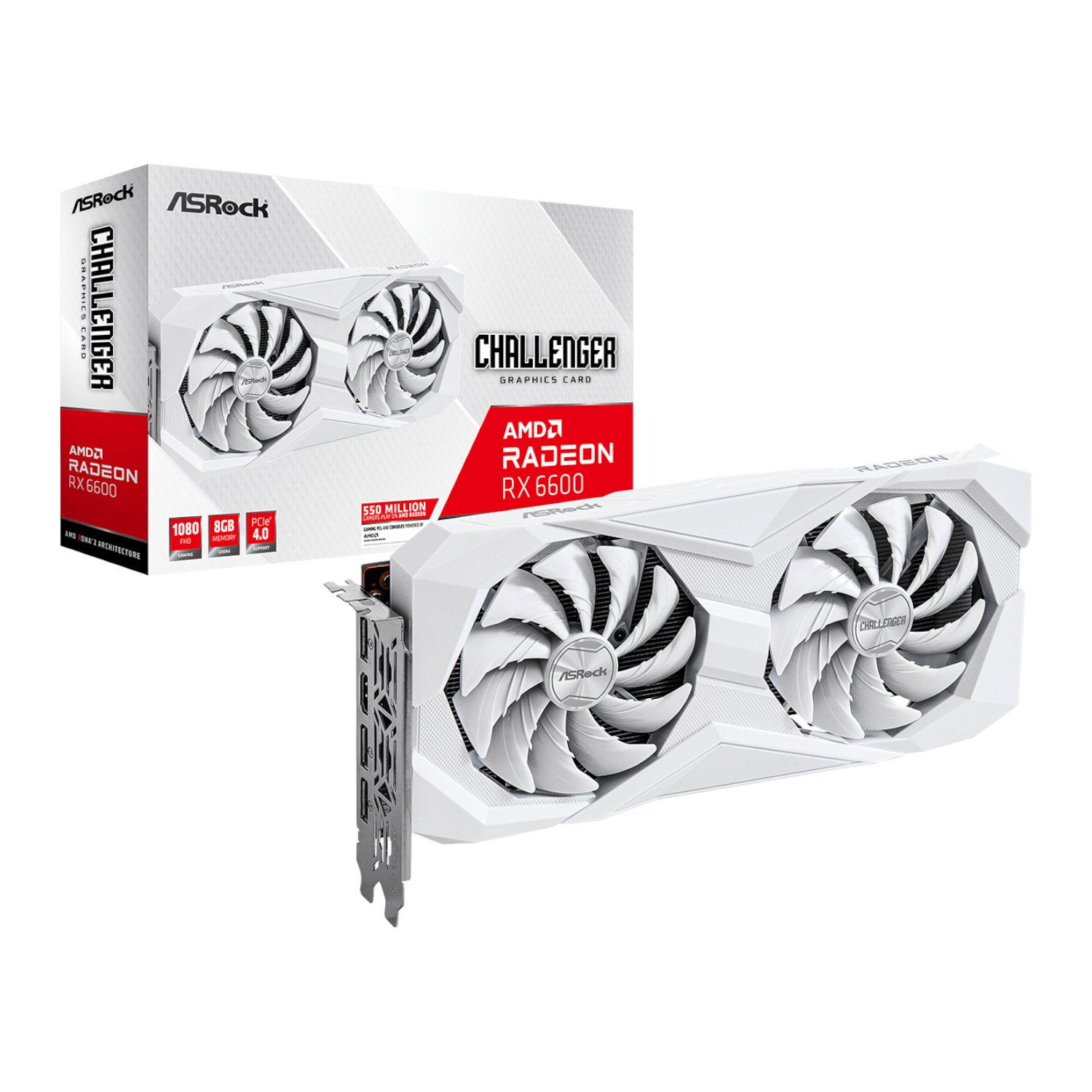 ASRock Radeon RX6600 Challenger D 8G GDDR6