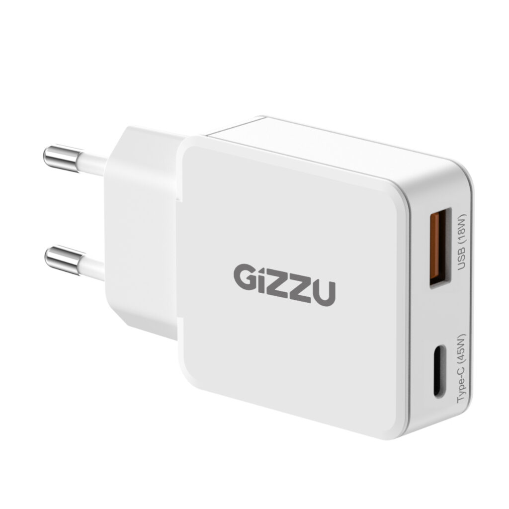 Gizzu 2-Port 45W GaN Wall Charger - Image 3