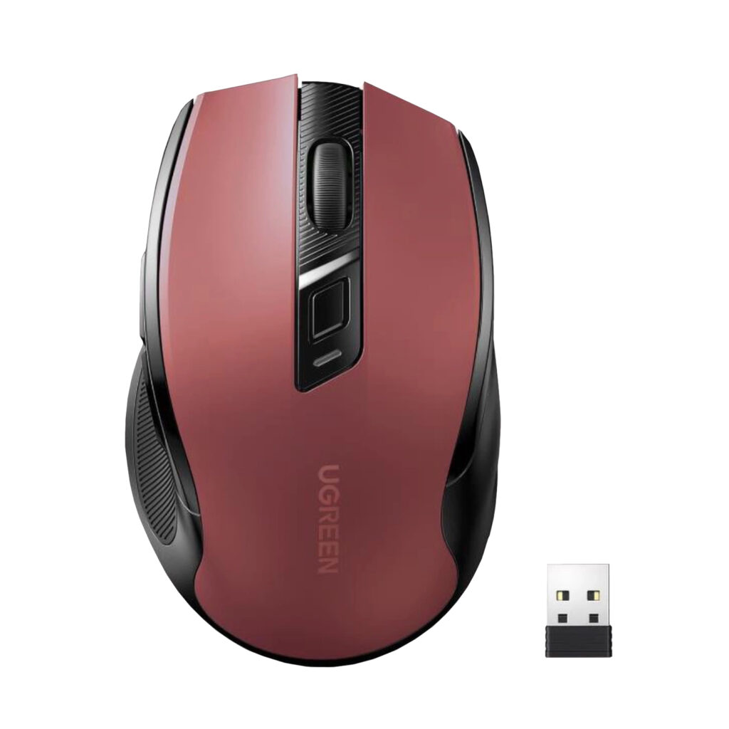 UGREEN MU006 2.4GHz Wireless Optical Mouse - Red - Image 4